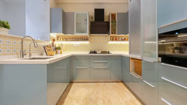 U-Shape Modular Kitchen Design