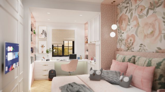 Soft Pastel Bedroom Design