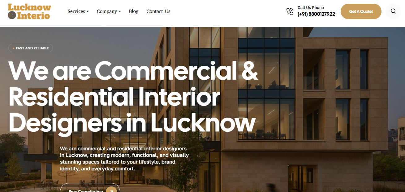 Lucknow Interio is a dynamic interior design firm