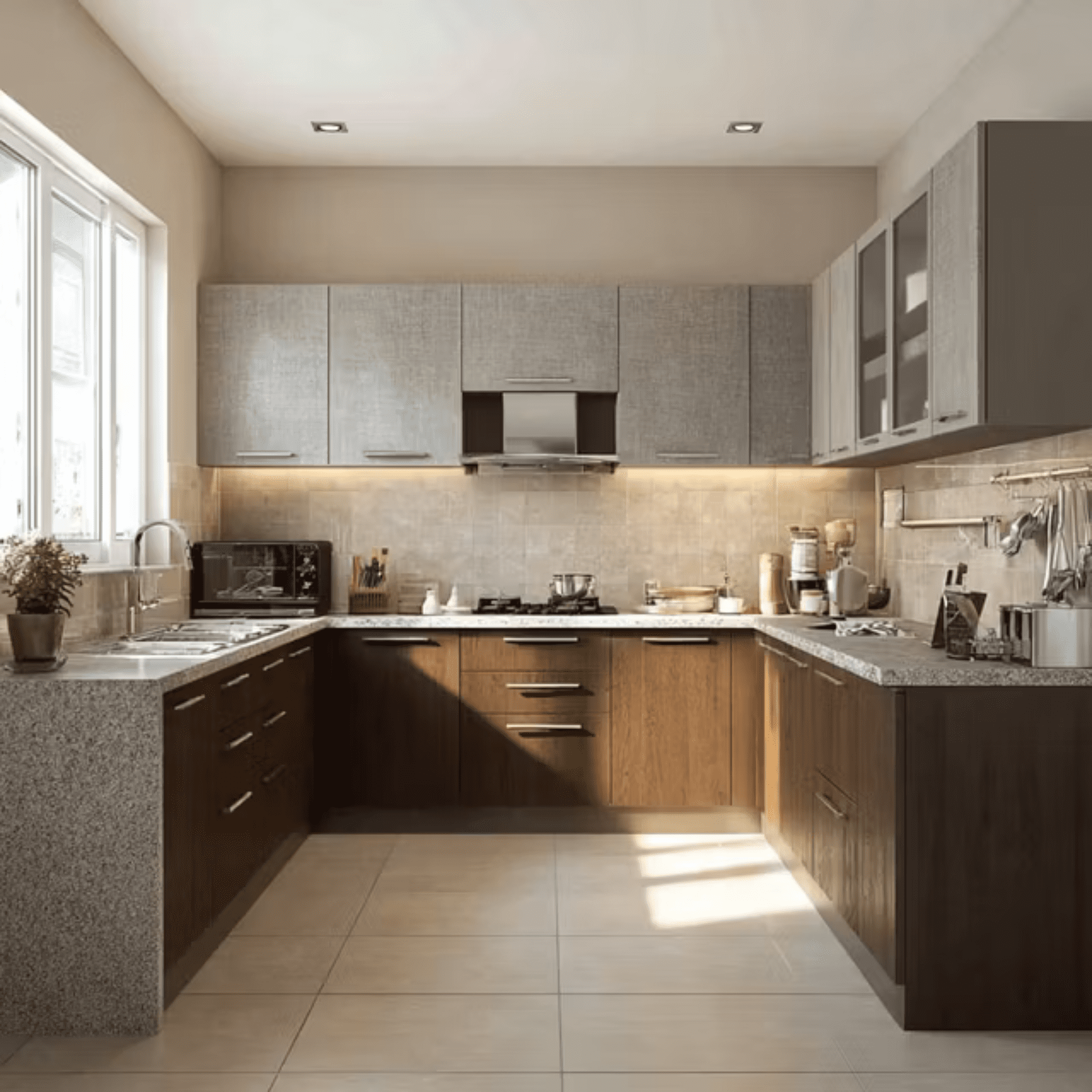 U-Shaped Kitchen Design