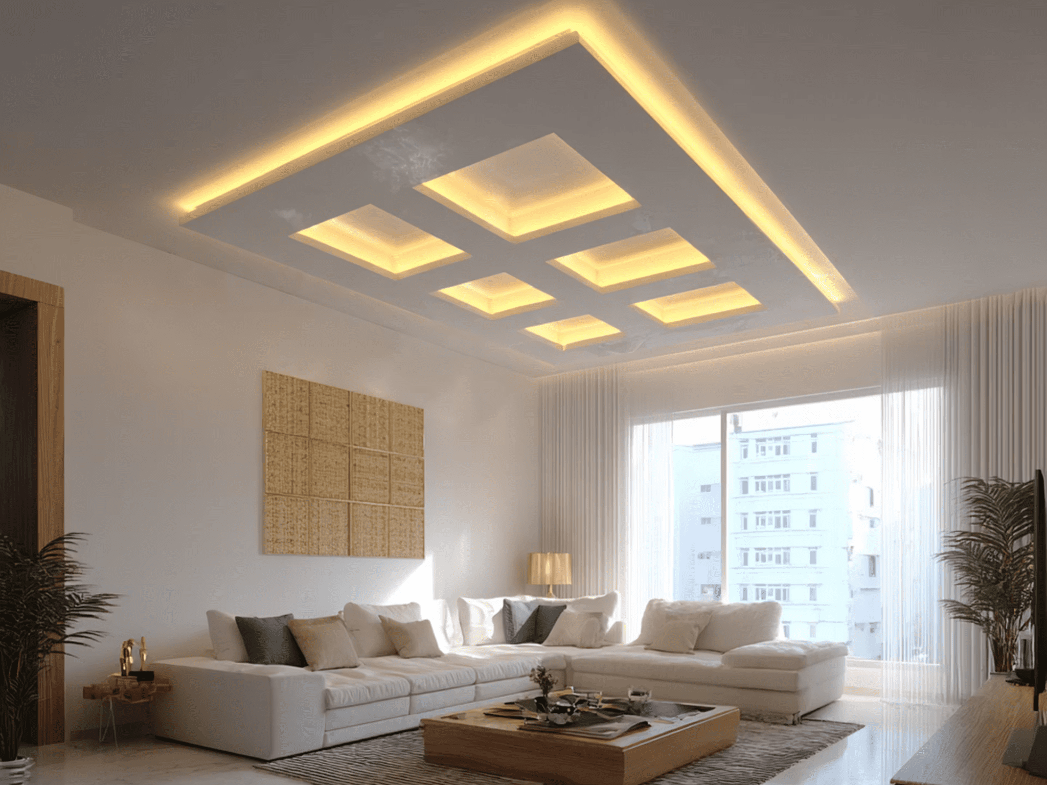 False Ceiling & Lighting Design Arjunganj