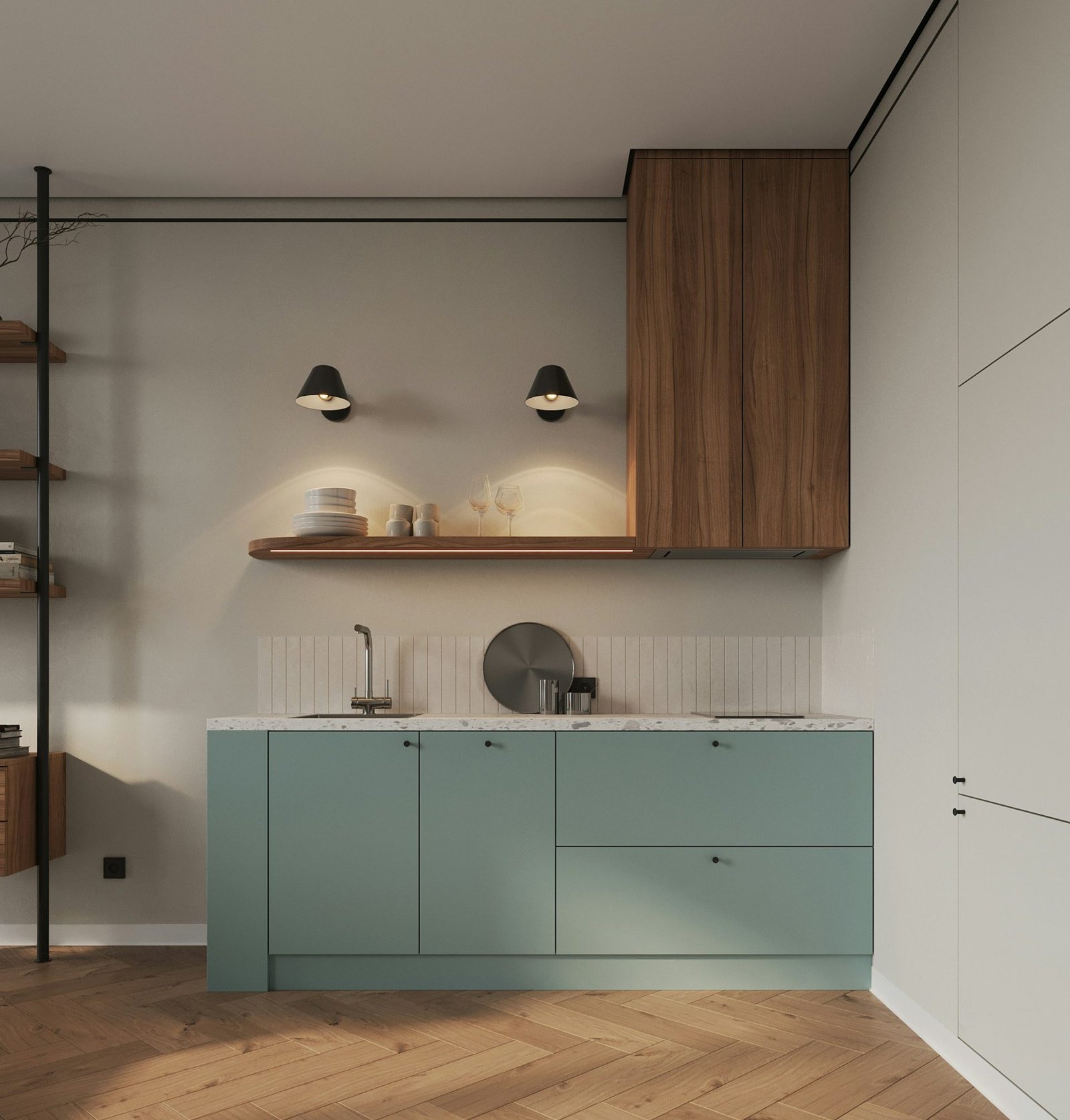 Modular Kitchen Smart Storage Solution